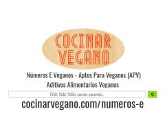Números E Veganos - Aptos Para Veganos (APV)