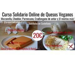 Curso de Queso Veganos Online – Mozzarella, Cheddar y 8 más!